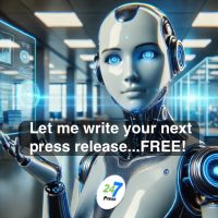 24-7Press.com's own Ava the do-it-all AI Agent will write your next press release...FREE!